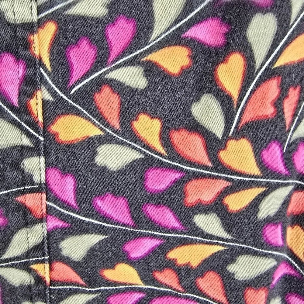 Talbots Womens Stretch Brown Pink Orange Plus Size Skirt Size 16W Pencil Casual